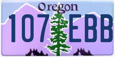 OR license plate 107EBB