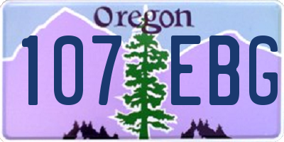 OR license plate 107EBG