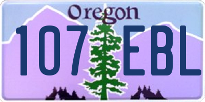 OR license plate 107EBL