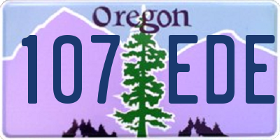 OR license plate 107EDE
