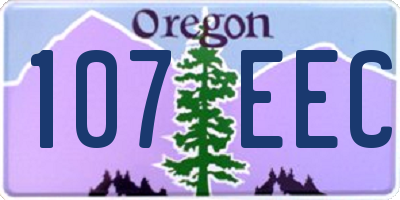 OR license plate 107EEC