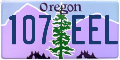 OR license plate 107EEL
