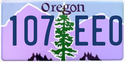 OR license plate 107EEO