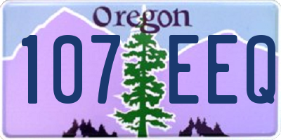 OR license plate 107EEQ