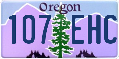 OR license plate 107EHC