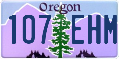 OR license plate 107EHM