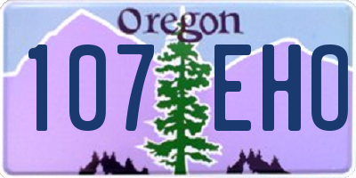 OR license plate 107EHO