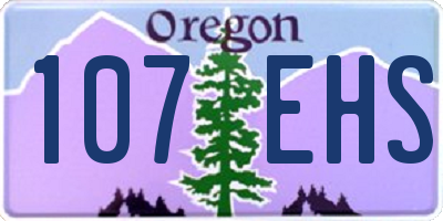 OR license plate 107EHS