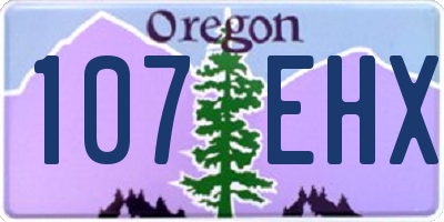 OR license plate 107EHX