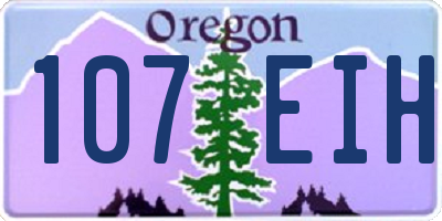 OR license plate 107EIH