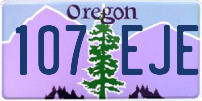OR license plate 107EJE