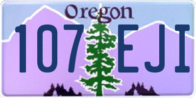 OR license plate 107EJI