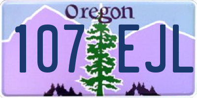 OR license plate 107EJL