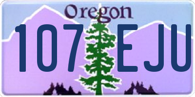 OR license plate 107EJU