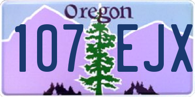OR license plate 107EJX