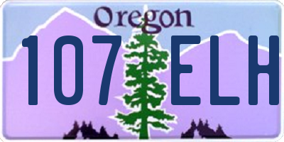 OR license plate 107ELH