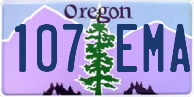OR license plate 107EMA