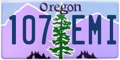 OR license plate 107EMI