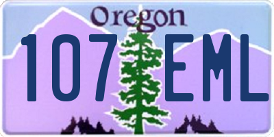 OR license plate 107EML