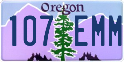 OR license plate 107EMM