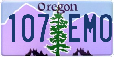 OR license plate 107EMO