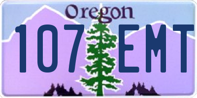 OR license plate 107EMT