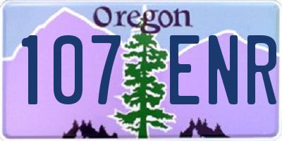 OR license plate 107ENR