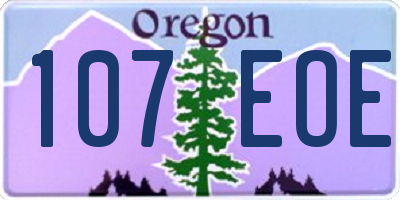 OR license plate 107EOE