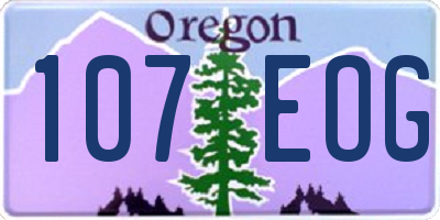OR license plate 107EOG