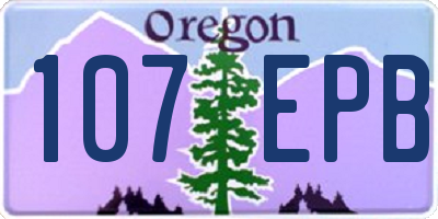 OR license plate 107EPB