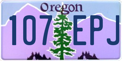 OR license plate 107EPJ