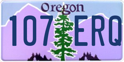 OR license plate 107ERQ