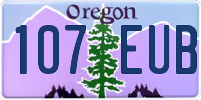 OR license plate 107EUB