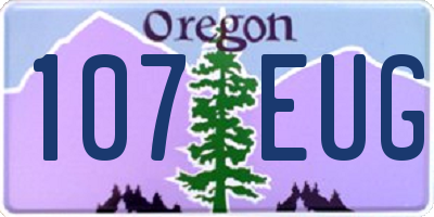 OR license plate 107EUG