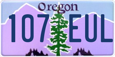 OR license plate 107EUL