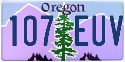 OR license plate 107EUV