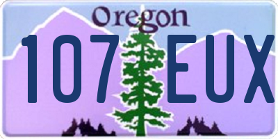 OR license plate 107EUX