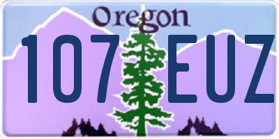 OR license plate 107EUZ