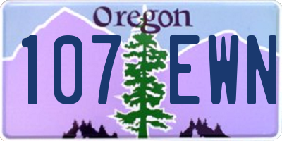 OR license plate 107EWN