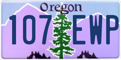 OR license plate 107EWP