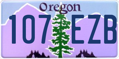 OR license plate 107EZB
