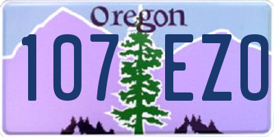 OR license plate 107EZO