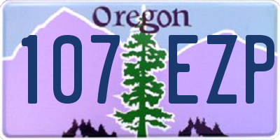 OR license plate 107EZP