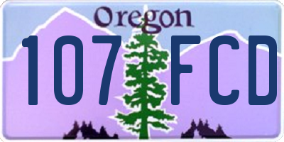 OR license plate 107FCD