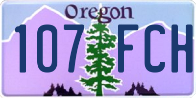 OR license plate 107FCH