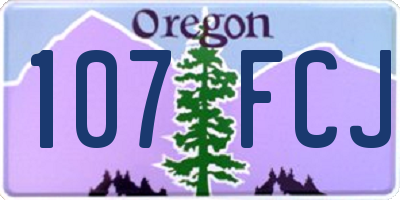 OR license plate 107FCJ