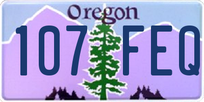 OR license plate 107FEQ