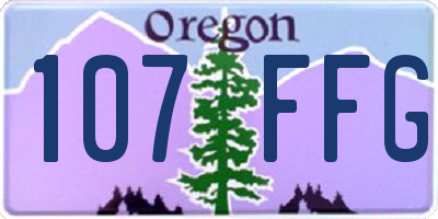 OR license plate 107FFG