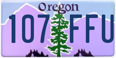OR license plate 107FFU