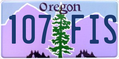 OR license plate 107FIS